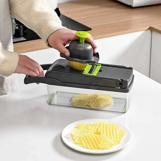 CuisiniÚre tranche pomme de terre sur Coupe légumes manuel multifonctions