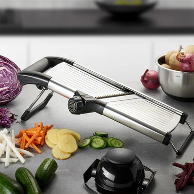 Mandoline en acier inoxydable de belle qualité, avec épaisseur de lame ajustable