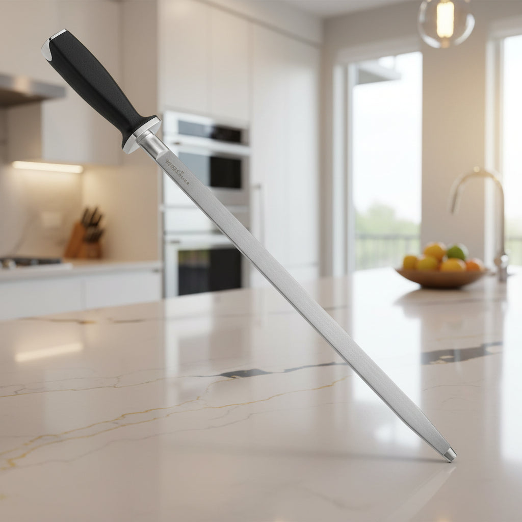 Fusil à aiguiser dans cuisine moderne