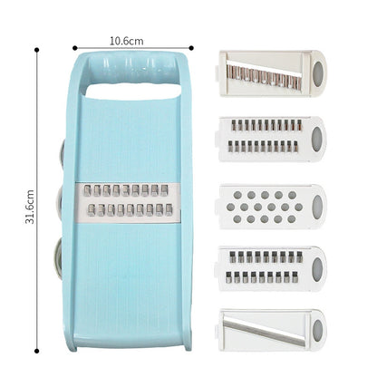 Mandoline cuisine multifonctions bleue