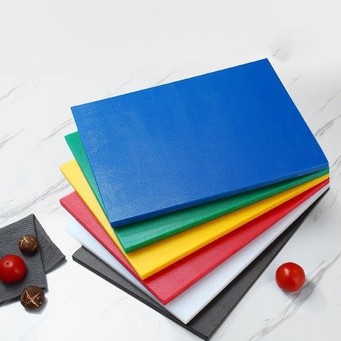 Assortiment de six planche à découper professionnelle multicolores