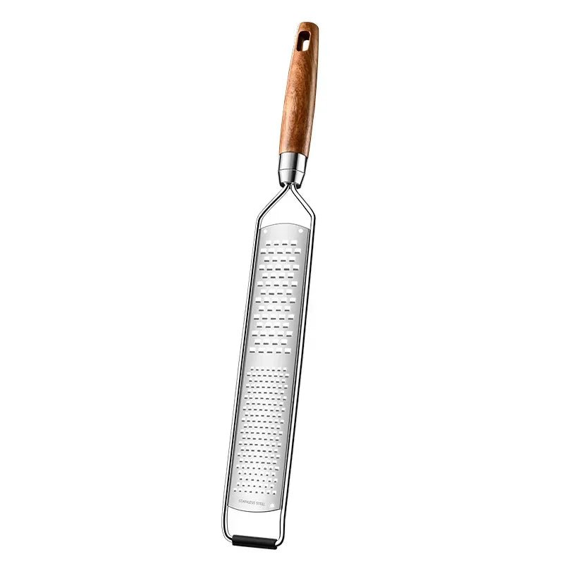 Râpe microplane double lames avec poignée en bois