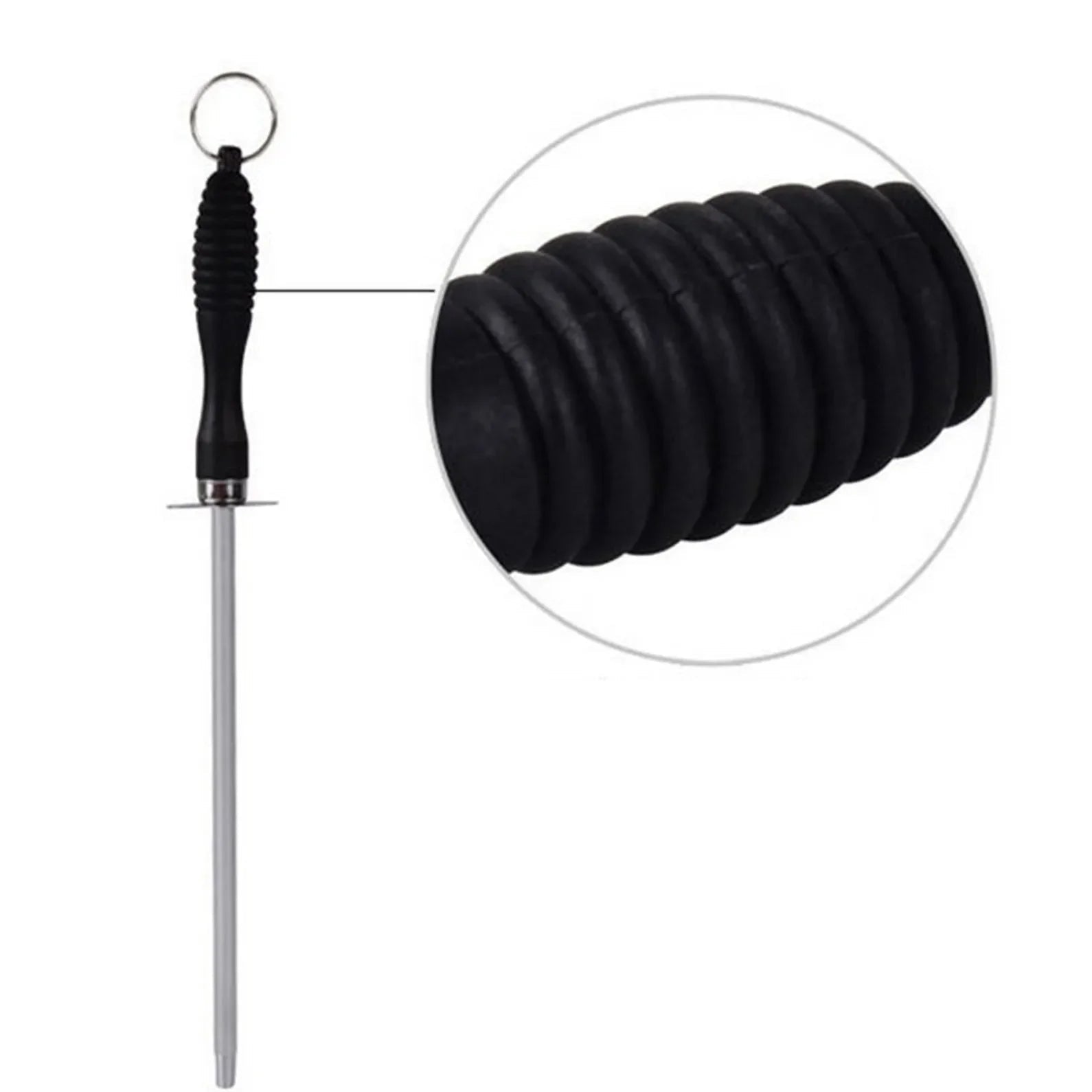 Mnache avec rainures ergonomiques de fusil à aiguiser