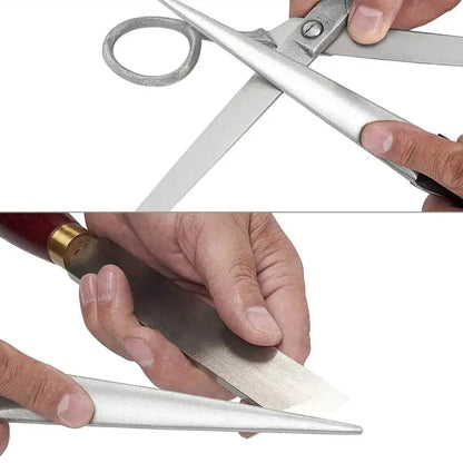 fusil à aiguiser pointu affûte des ciseaux