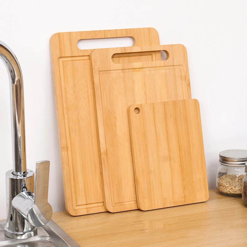 Planche en bois à découper en trio