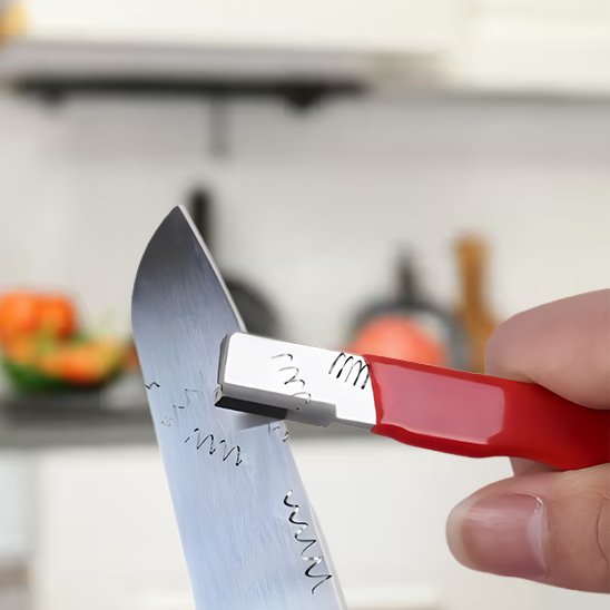 Affuteur de couteau sur couteau de cuisine