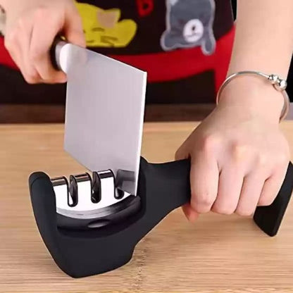 aiguiseur couteau avec couteau de boucher