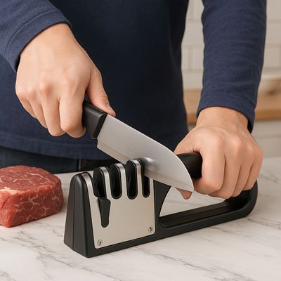 Aiguiseur couteau trois grades