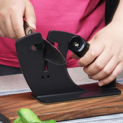 Aiguiseur couteau en action