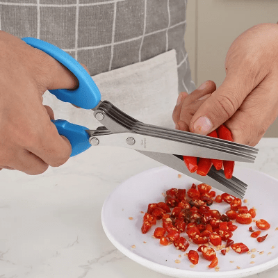 Ciseaux de Cuisine - MultiLayersScissor™ - Bleu - Connection Cuisine