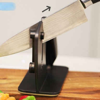 démonstration d'un aiguiseur couteau 