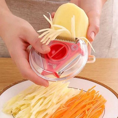 Eplucheur et râpeur intégré pour pomme de terre