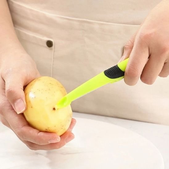 Eplucheur legume retire oeil de pomme de terre avec embout spécial