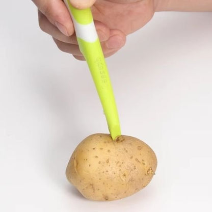 Eplucheur pomme avec pointe pour enlever imperfections