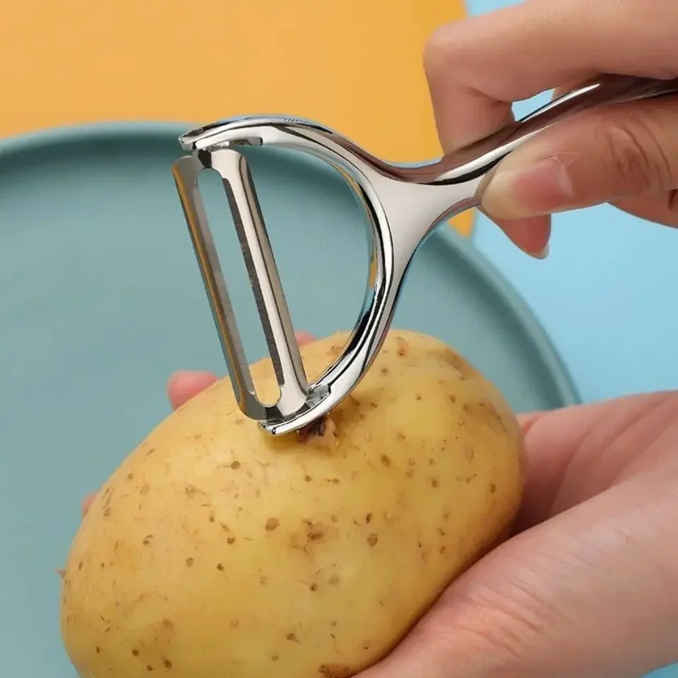 Eplucheur pomme de terre élégant chromé