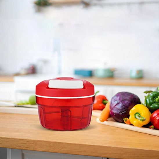 Hachoir mini compact rouge et tendance