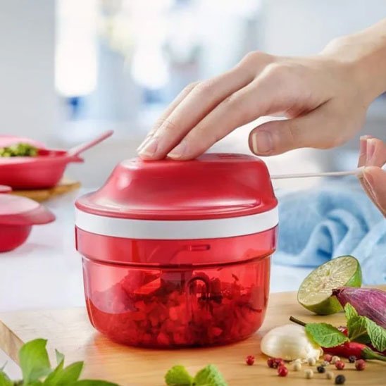 Hachoir mini rouge à corde