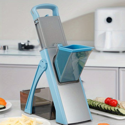 Mandoline cuisine moderne bleue