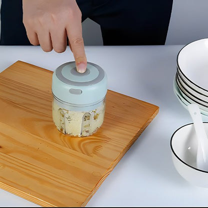 mini hachoir electrique avec bouton pressoir