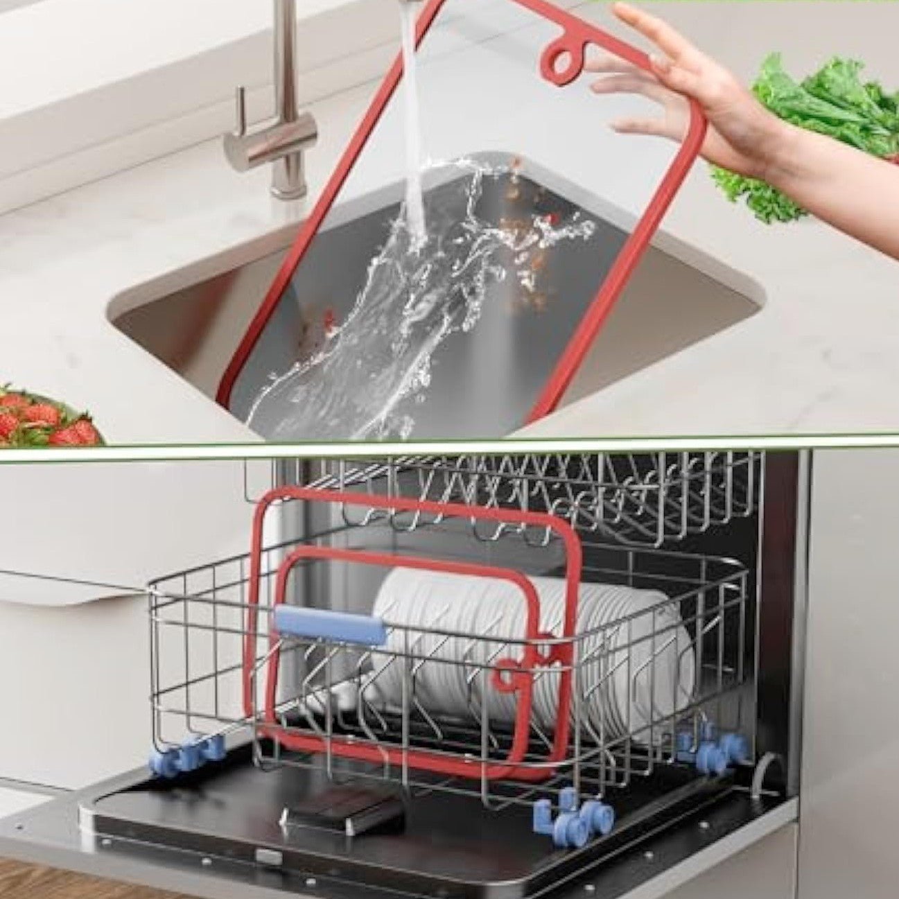 Planche a decouper verre trempé dans lave-vaisselle