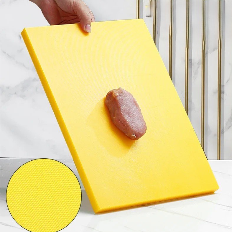 Planche à découper professionnelle jaune antidérapante