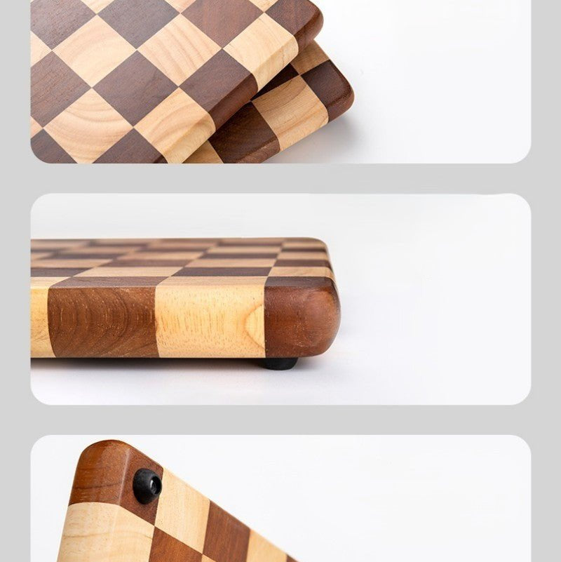 Planche à découper bois , coins vus de près