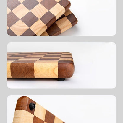 Planche à découper bois , coins vus de près