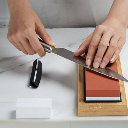 Pierre à aiguiser double grain