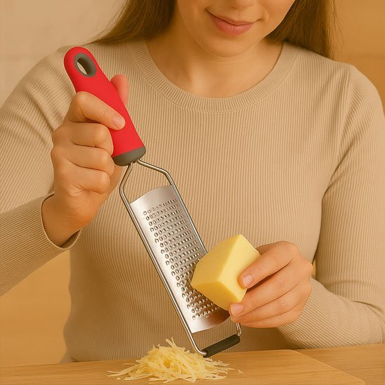 Râpe à fromage en acier inoxydable