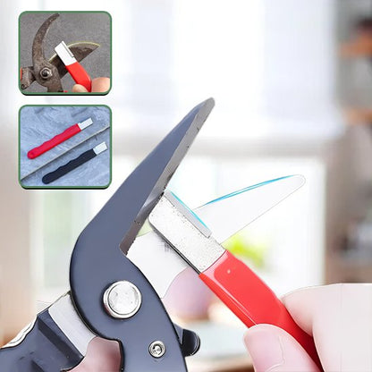 Sécateur aiguisé par affuteur de couteau